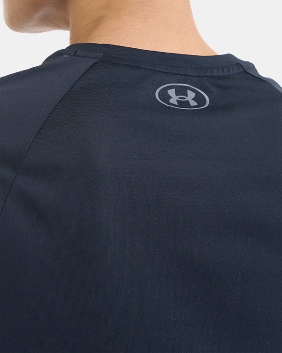 Men's UA Tech™ 2.0 Short Sleeve in Black image number 3